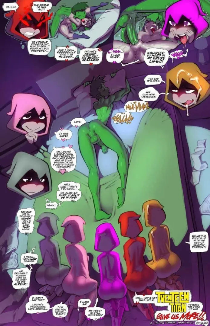 Beastboy satisfying all of Raven’s emotions (Fred Perry) [Teen Titans] posted by FloralMusee