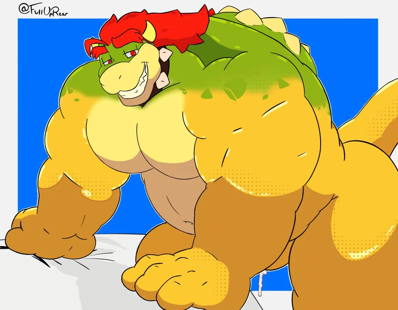 Bedtime with Bowser (By Me | @FullUpRear) posted by FullUpRear