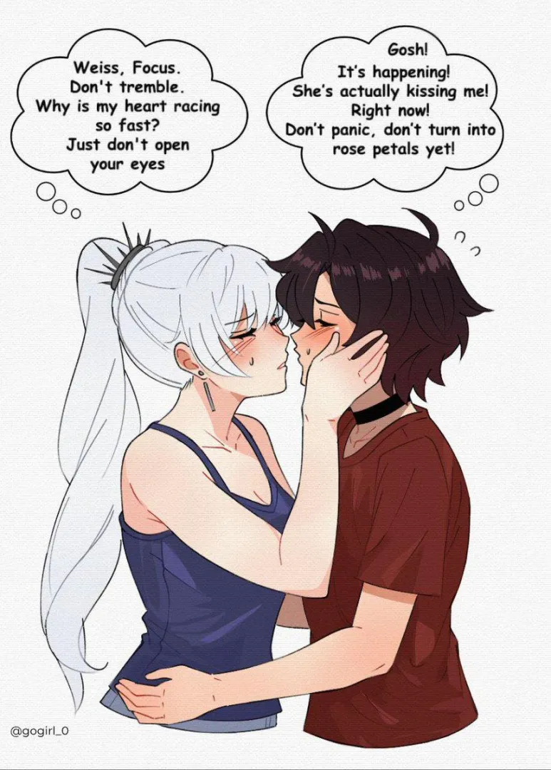 Before their first yuri kiss (gogirl_0) [RWBY] posted by HentaiDepartment