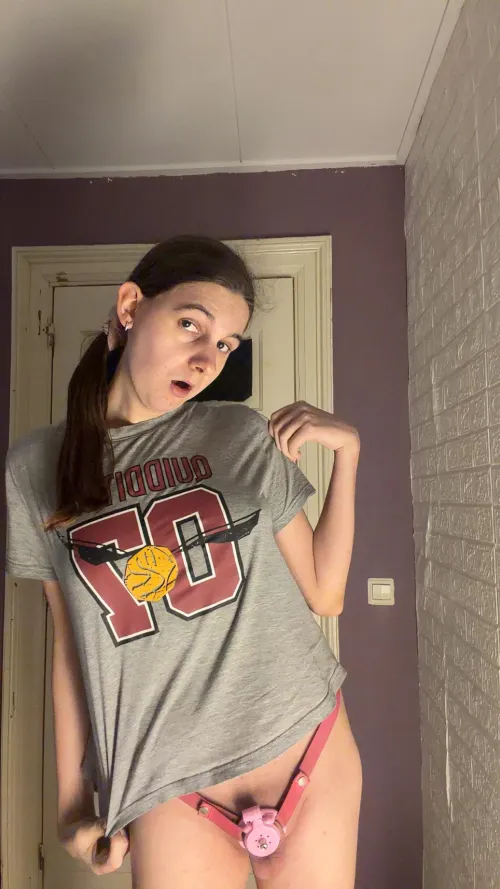 being a sissy means my caged sissy clitty stays permanently locked by jessiesissyadventure