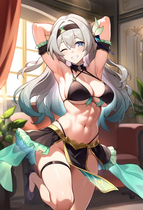 Belly dancing babe with killer abs by Rare_Mushroom_405