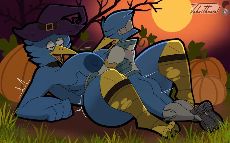 Berds in the Pumpkin Patch (johnithanial) [MF] by Olive-The-Otter