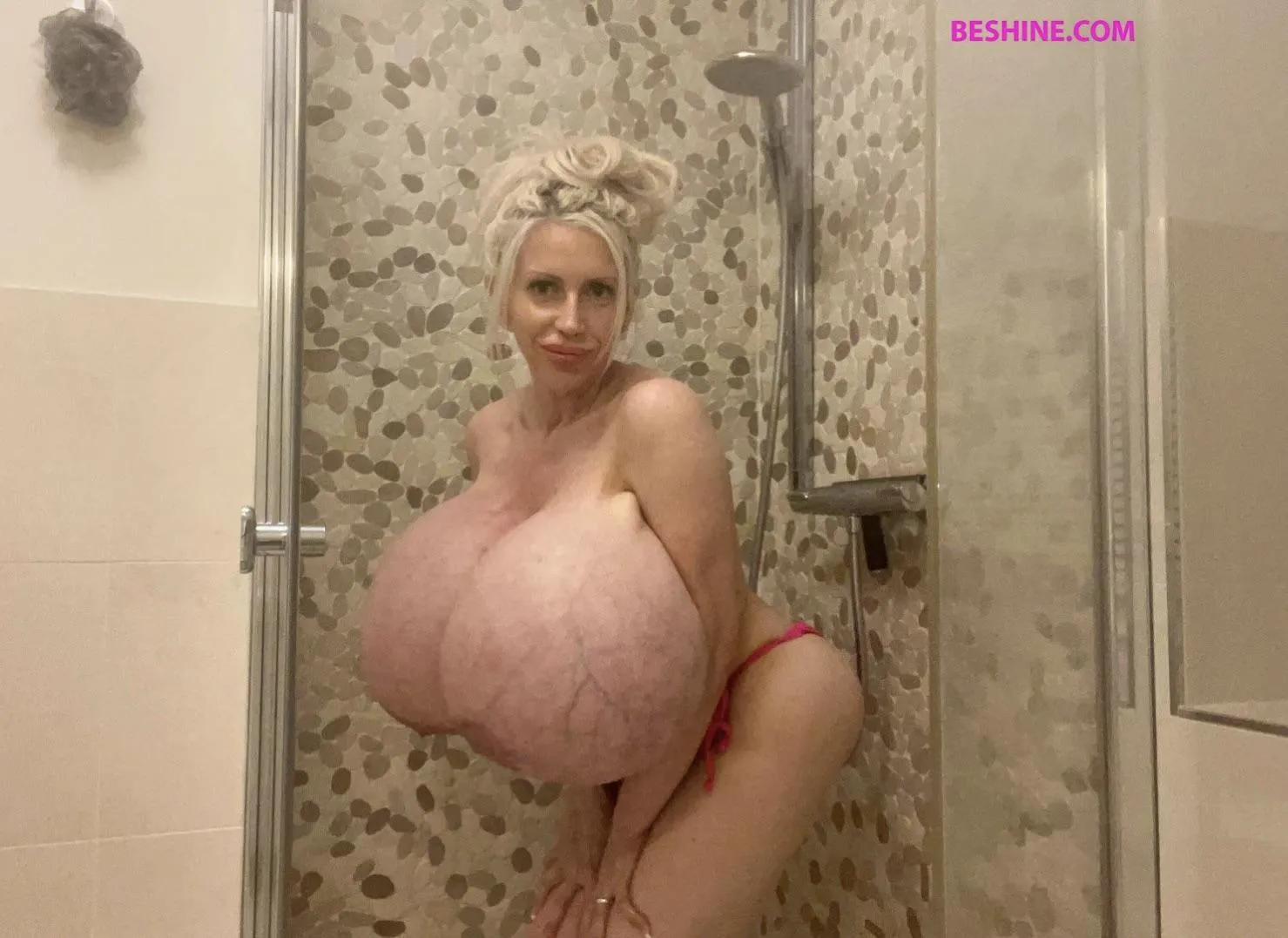 Beshine in the shower posted by Rehabsets