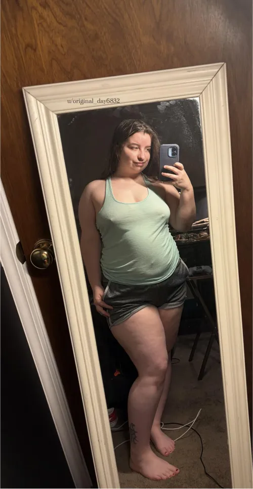 Best thing about tank tops is the pokies by Original_Day6832