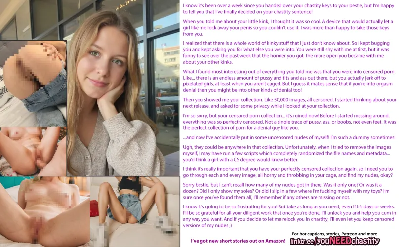 Bestie keyholder and the censored porn collection by chastity_throwaway1