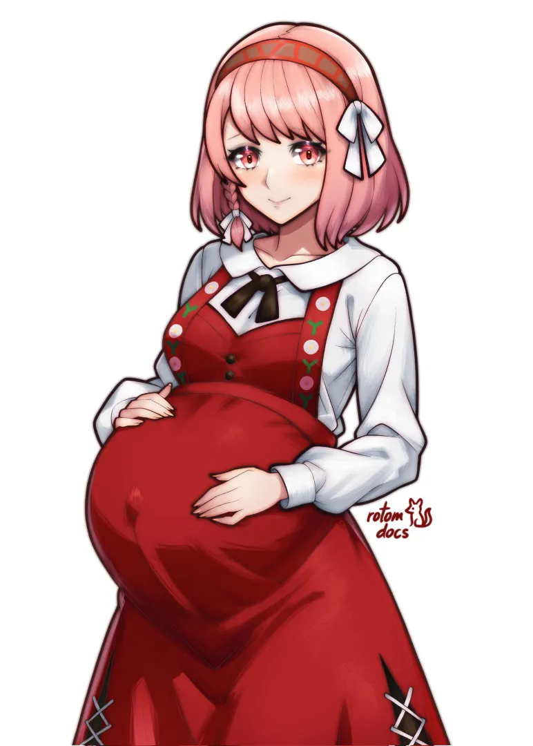 Big Baby Bump beneath her Dress (Lapis) [rotomdocs] posted by Rataxu