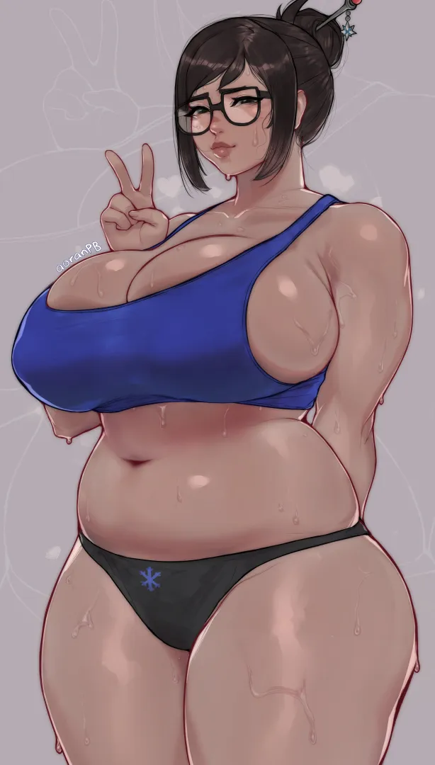 Big boobie Mei (Aoran) posted by shader0103