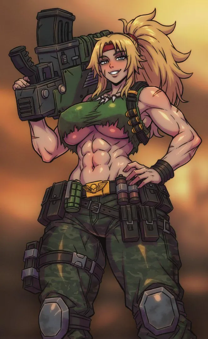 Big Catachan Babe by @csaurageul posted by ChaosMarine123