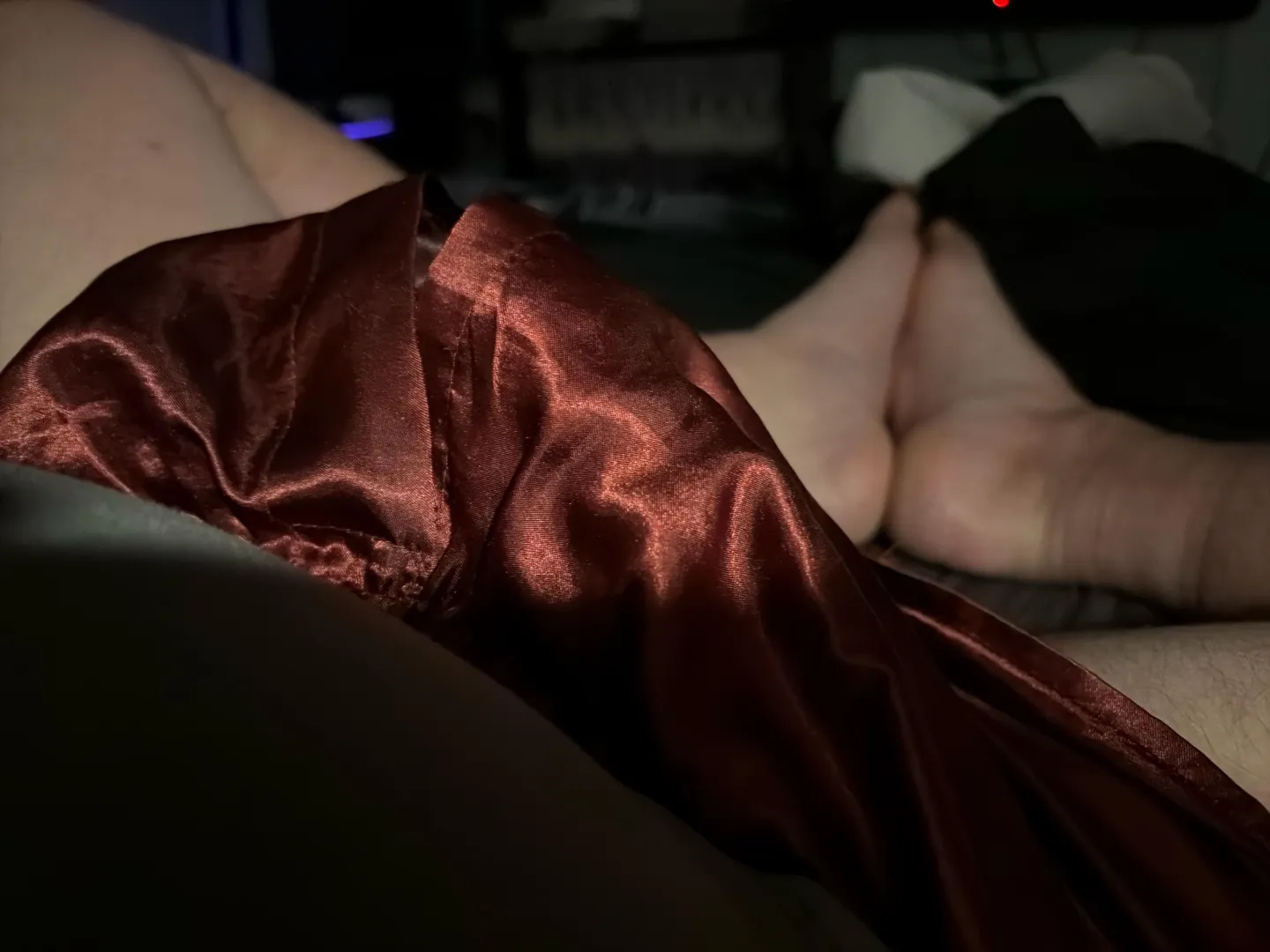 Bigger erection tonight in my satin boxers (44) posted by Musclecarlover42