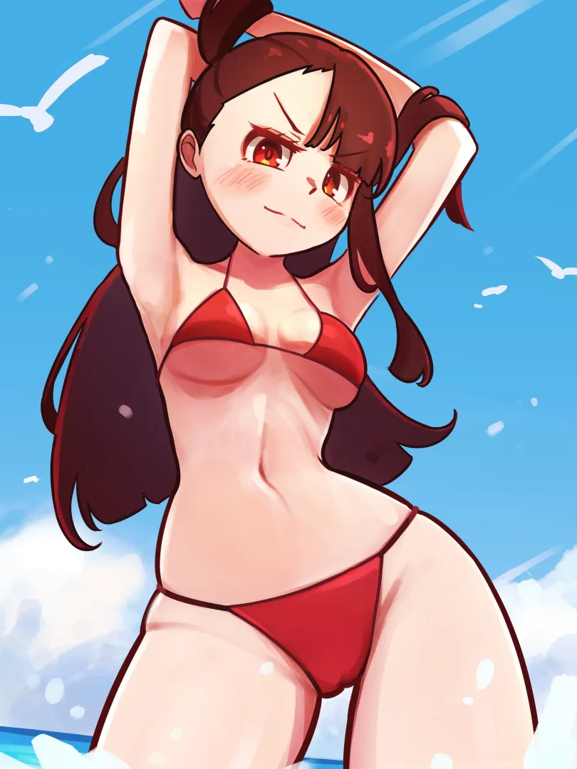 Bikini Akko (Madabauillust) posted by KrustiestKrabbiest