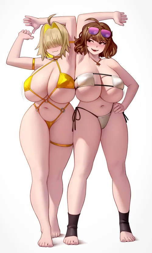 Bikini Babes Elegg and Anis (Kairunoburogu) by Bazaarthrone
