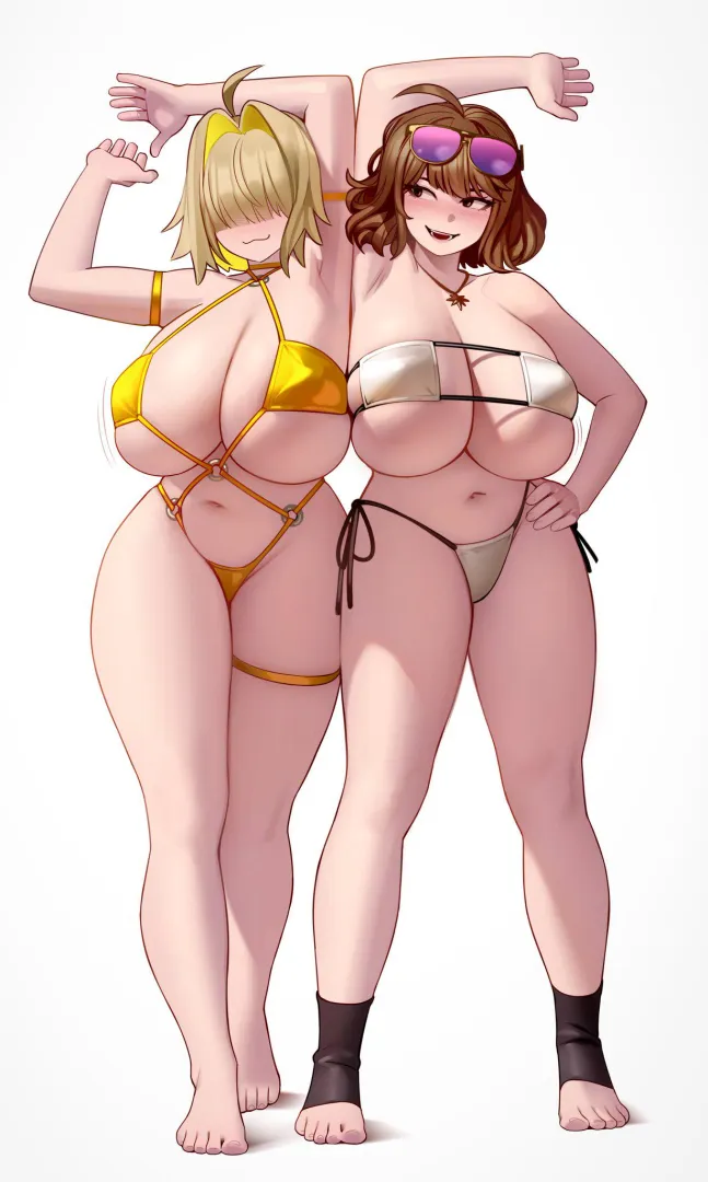 Bikini Babes Elegg and Anis (Kairunoburogu) posted by Bazaarthrone