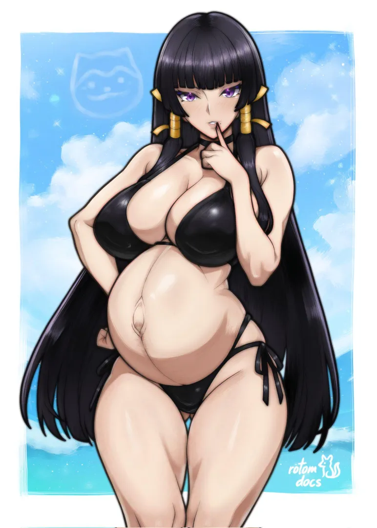 Bikini-framed Baby Bump (Nyotengu) [rotomdocs] posted by Rataxu