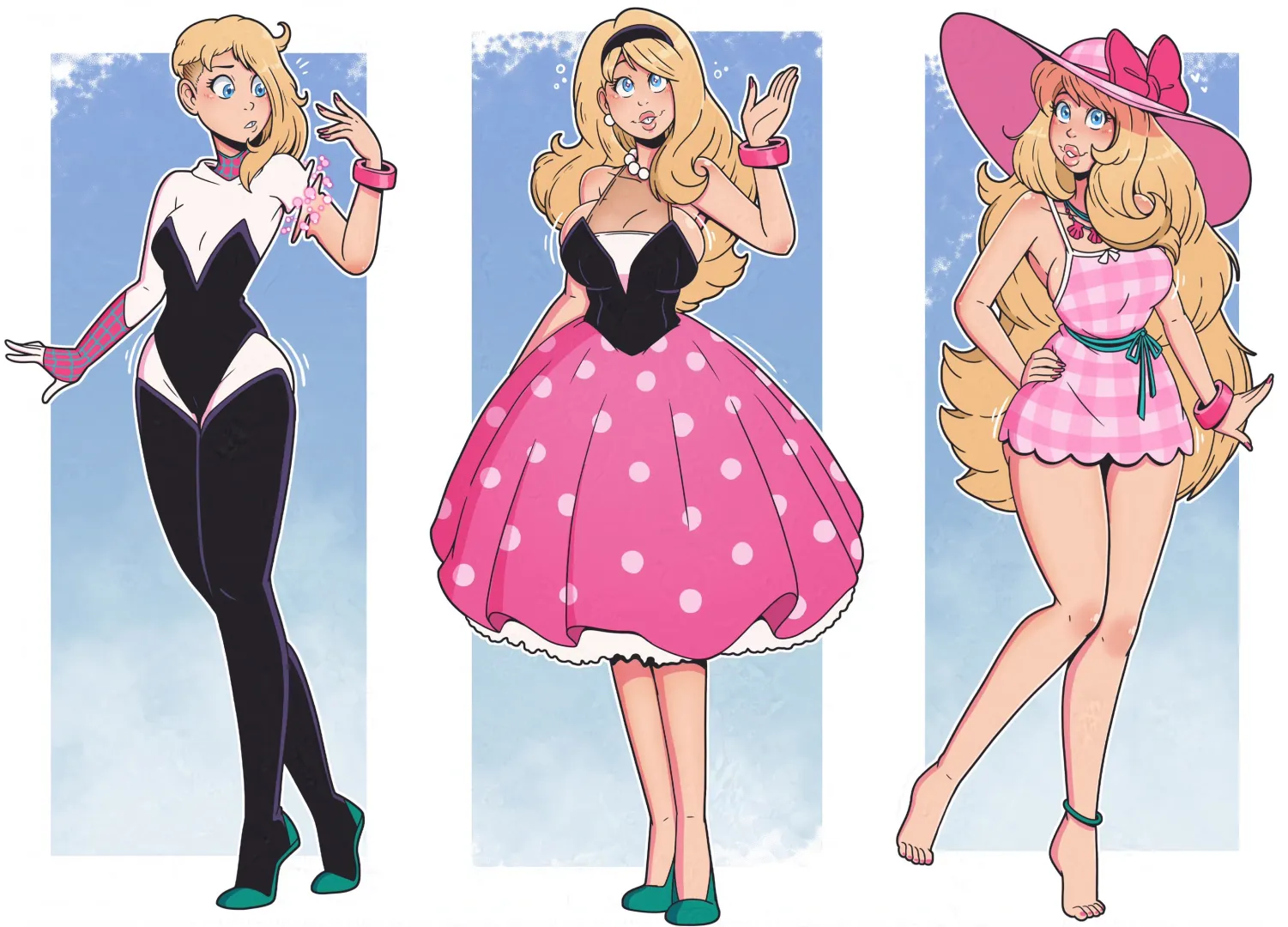 [Bimbofication] Spider-Gwen: Enter the Barbieverse by WrenZephyr posted by JudithNeff