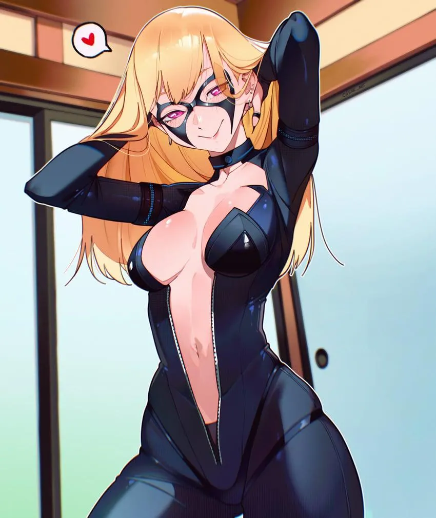 Black cat Marin posted by Somanycookies1