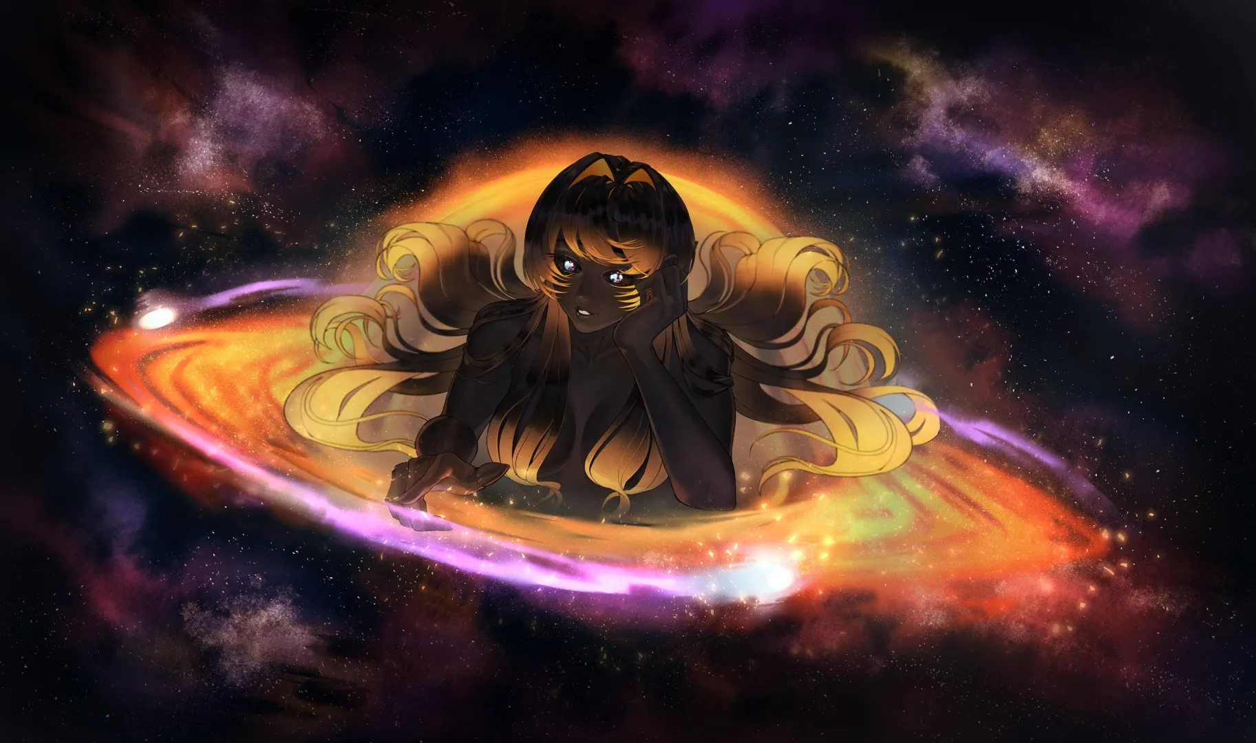 Black hole Chan I commissioned for my future project. posted by Dosieshy