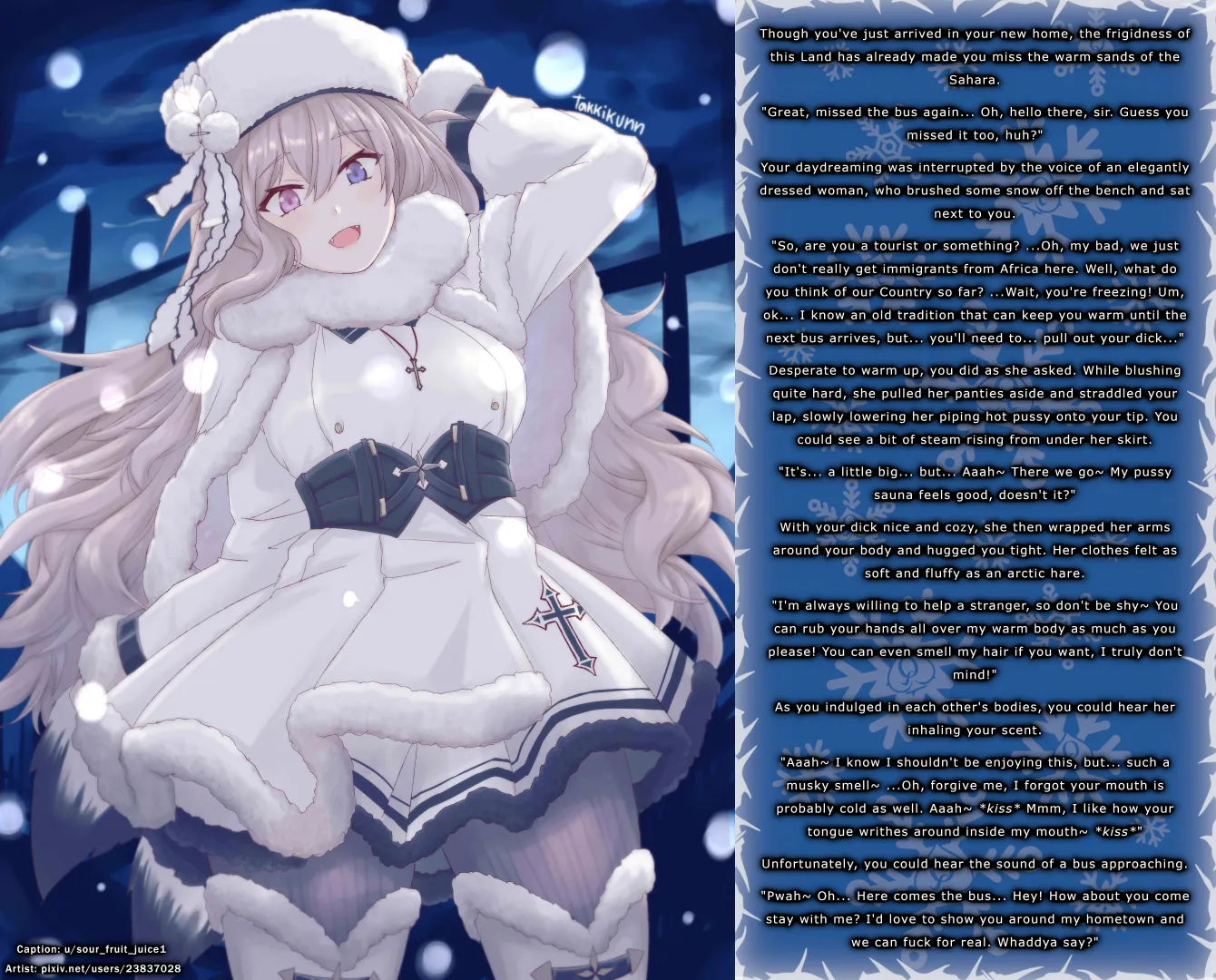 Black immigrant receives a warm welcome to his new home. [F4M] [Interracial] [Wholesome] ['Sex'] [Strangers To Lovers] [Male POV] Seele (Pixiv) posted by sour_fruit_juice1