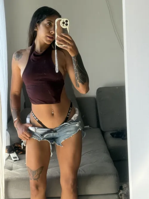 Black panties make my outfit look better by Brunettesweett