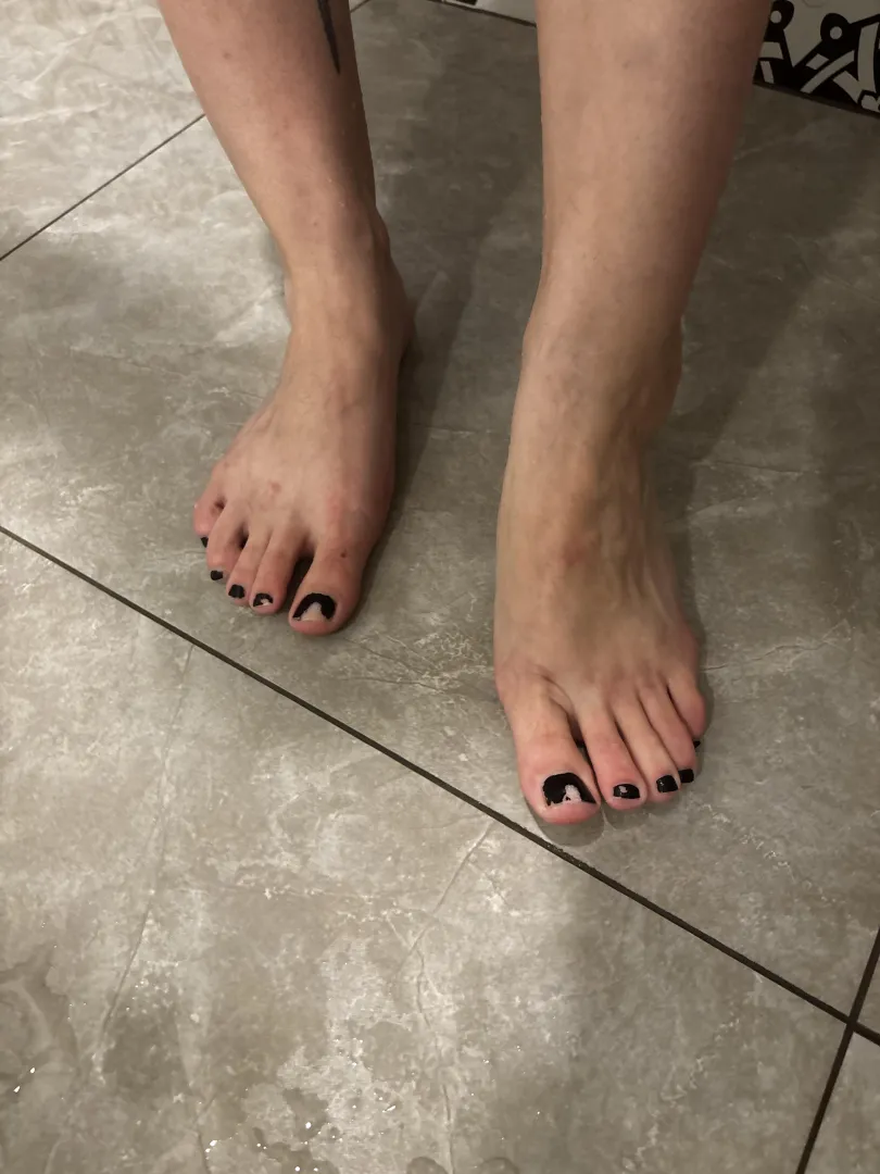 Black polish for a goth posted by sirenskiss3