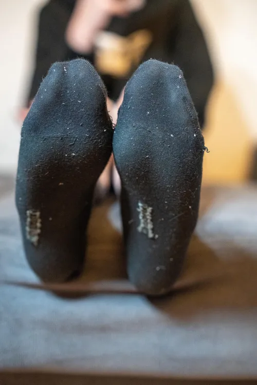 Black socks after 3 days [F] by AnaPolishSecret