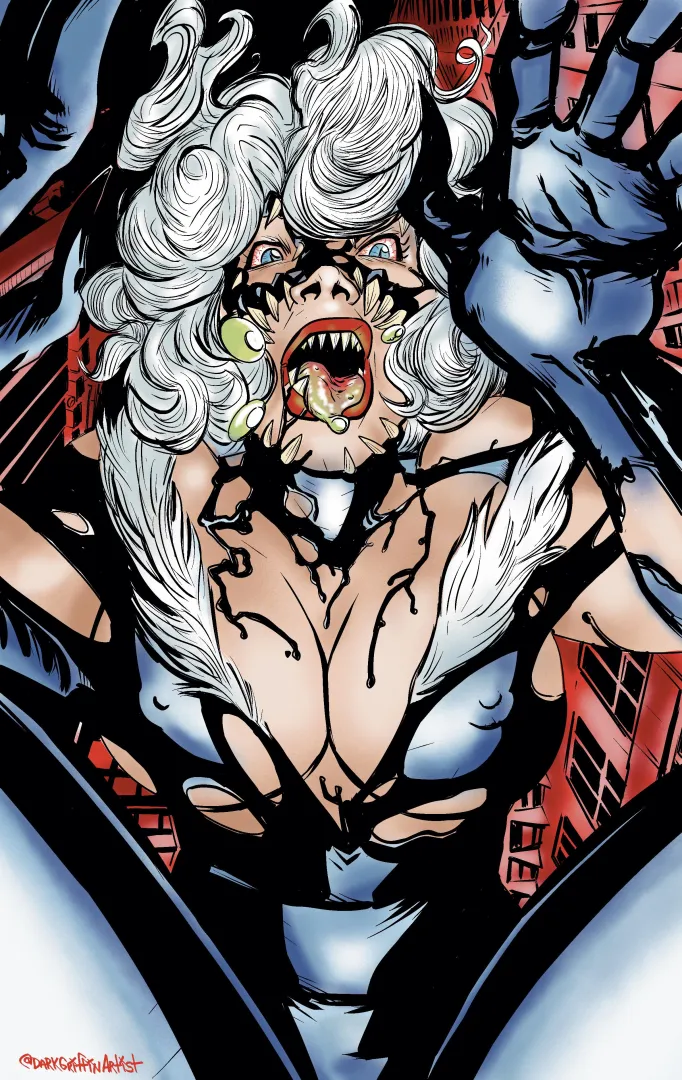 Black Venom. Black cat. Venom (@Darkgriffinartist) posted by DarkGriffin2017