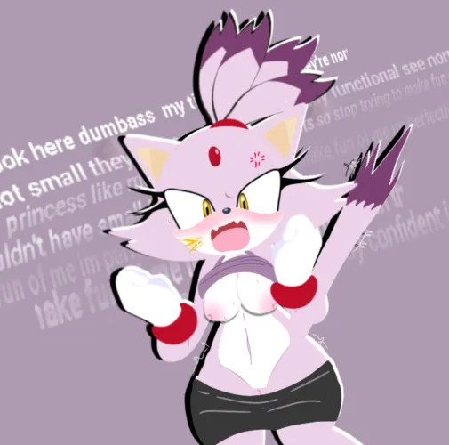 Blazes upset about her tit size by sunkythesnooch69