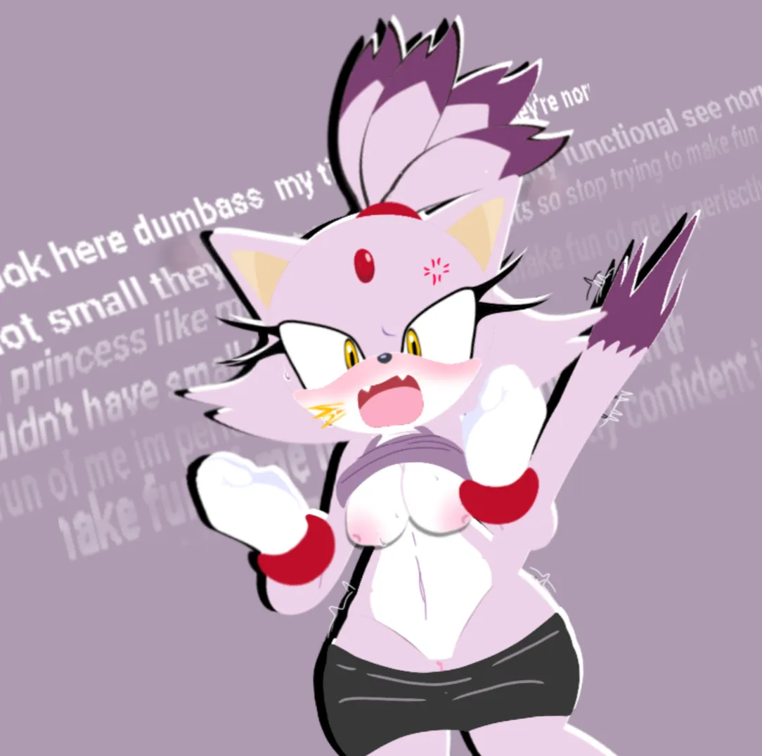 Blazes upset about her tit size posted by sunkythesnooch69