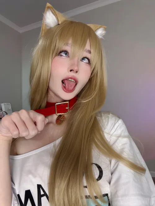 Blonde and ahegao is always sexy by Keserad