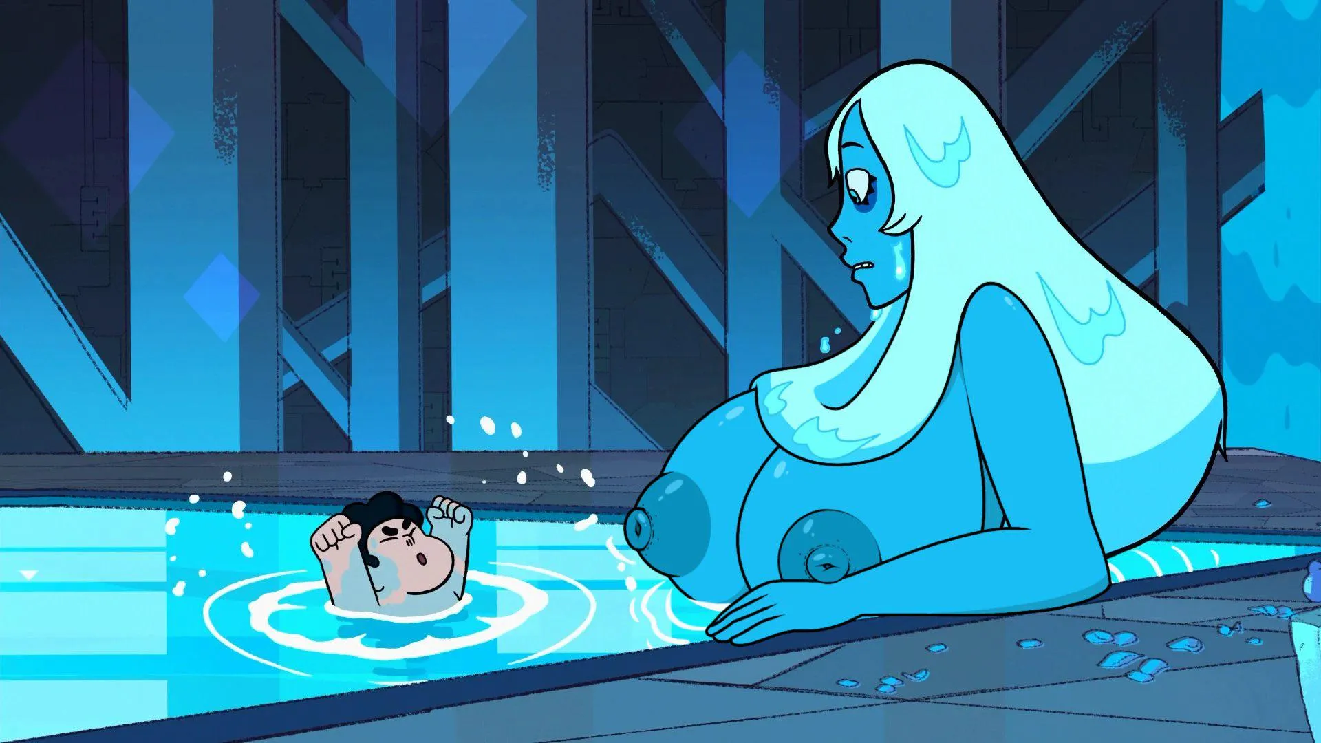 Blue Diamond bath edit (Nerota) posted by No_Committee6242