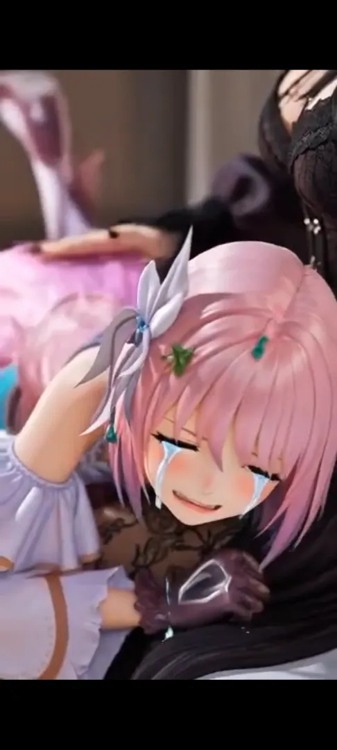 Blue Reflection Ray and Blue Reflection Second Light - Hiori Hirahara Spanking from her Gothic Mother OTK posted by TkWolfy10