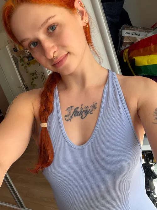 Blue shirt to match my eyes by RedheadFairy03