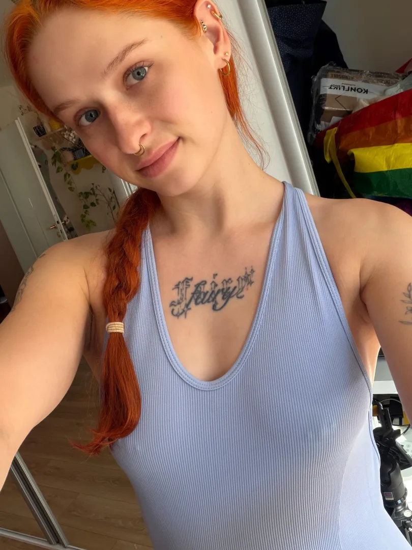 Blue shirt to match my eyes posted by RedheadFairy03