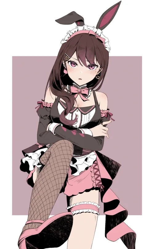 Blushing Bunny Taki [It's MyGO!!!!!] (gooseprince21) by MartyrOfDespair