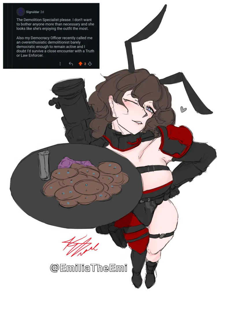 Bnuuy girl rewards you with stim cookies [OC] posted by EmiliaFriede
