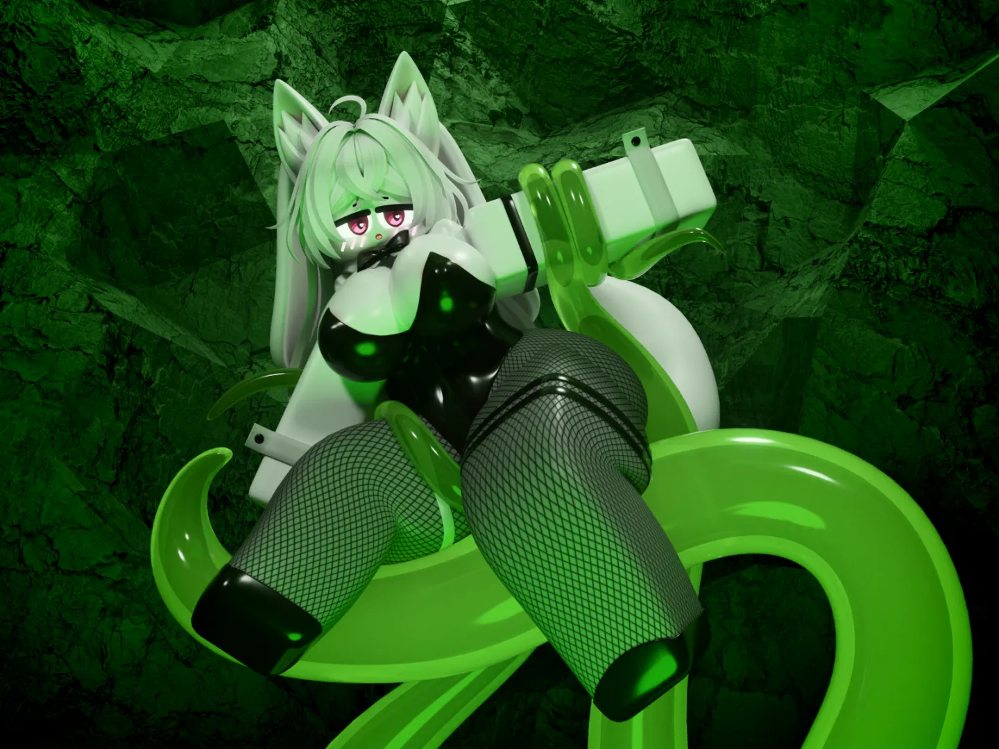 bodysuit and slime tentacles posted by A-2_