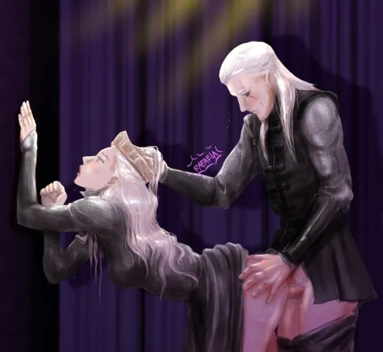 Bonding time between Rhaenyra and Aemond by kamala03