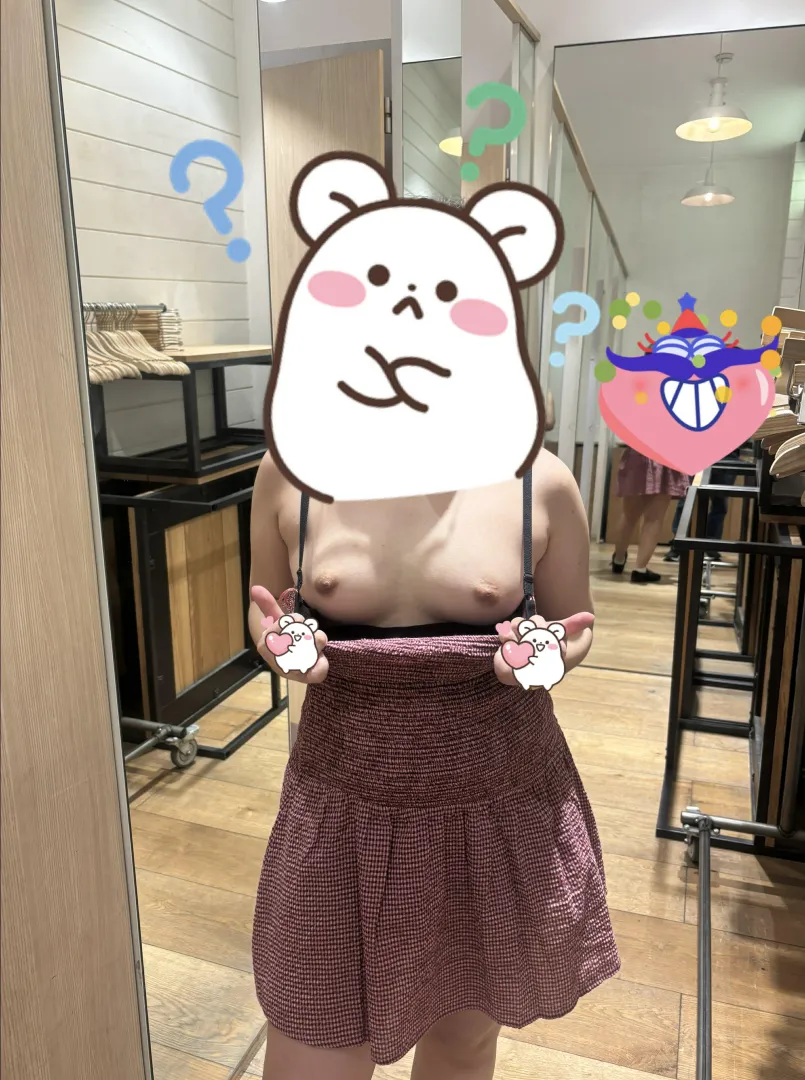 Boob Flash Just Outside the Mall Fitting Room posted by New_Newspaper_5132