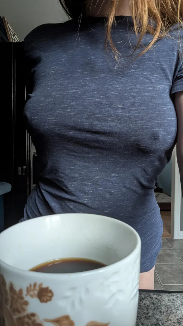 Boobs and coffee...the perfect start to the morning ☕ posted by Your_Inara