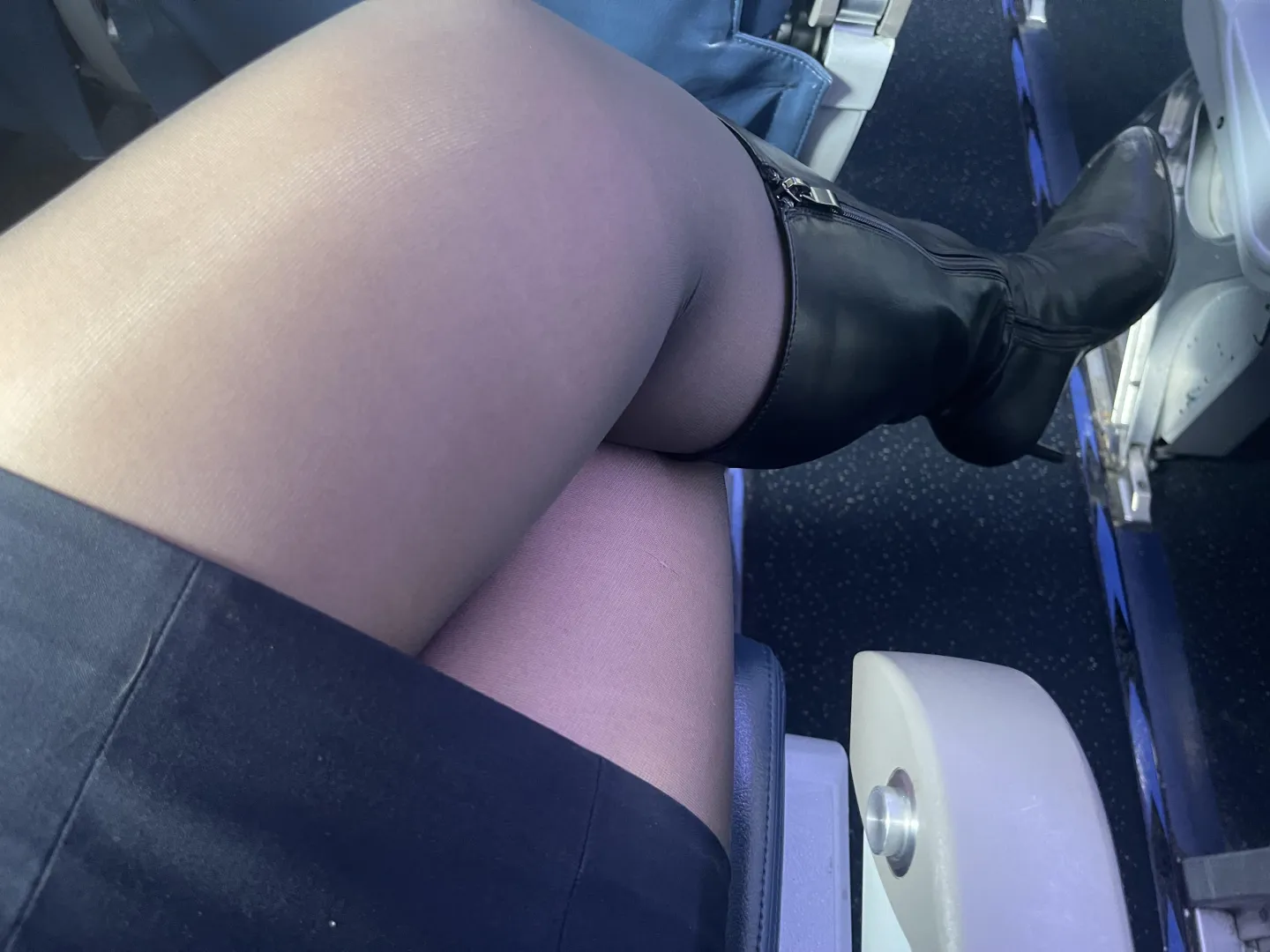 Boots & pantyhose on, I'm ready to board ;) posted by airjen21