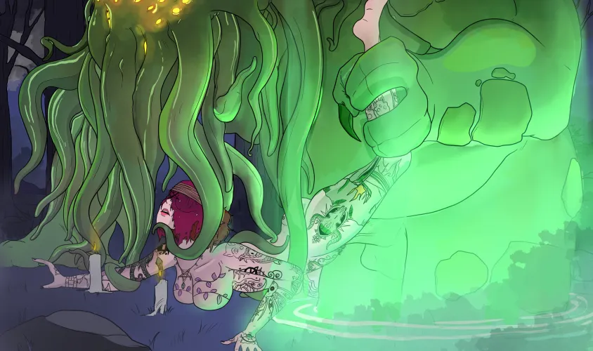 Bootycall of Cthulhu [MF] art by me by MonsterBitez