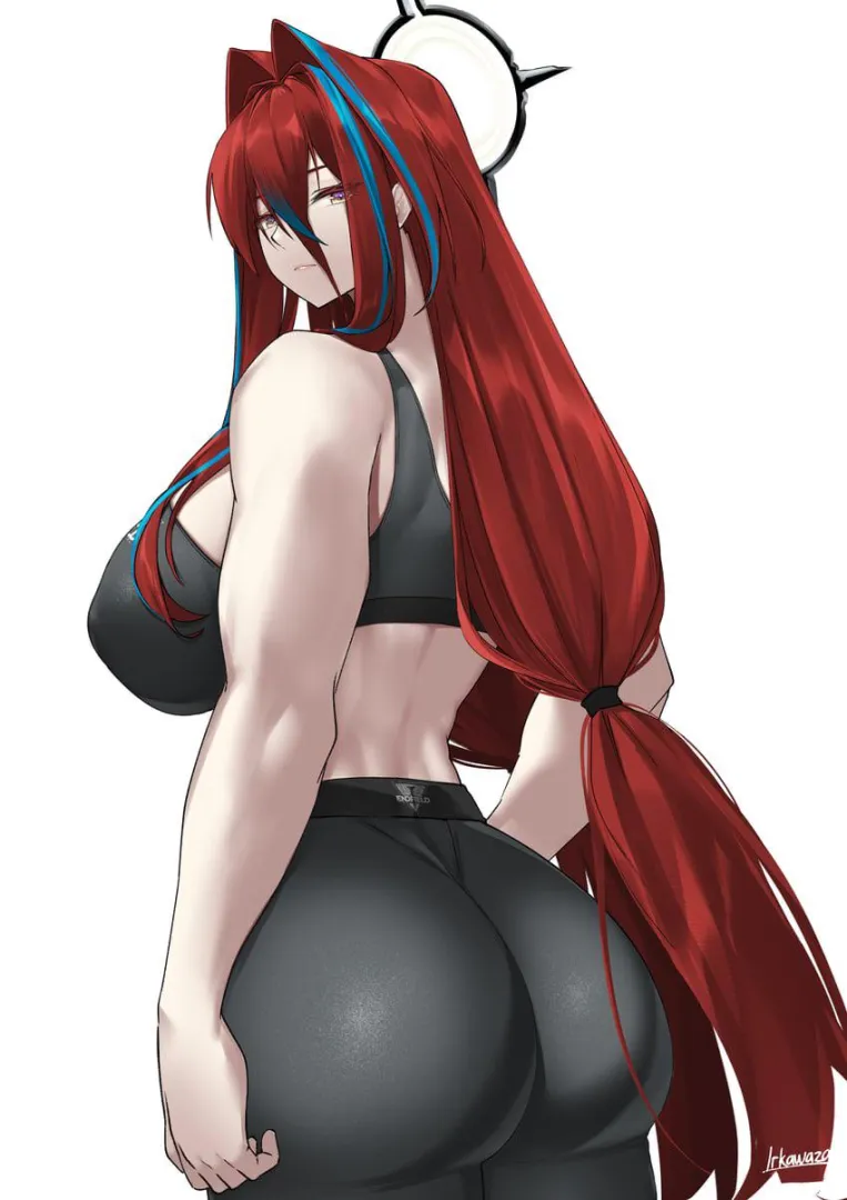 Bootyful Sporty Ember from Behind [Arknights] posted by sd6636