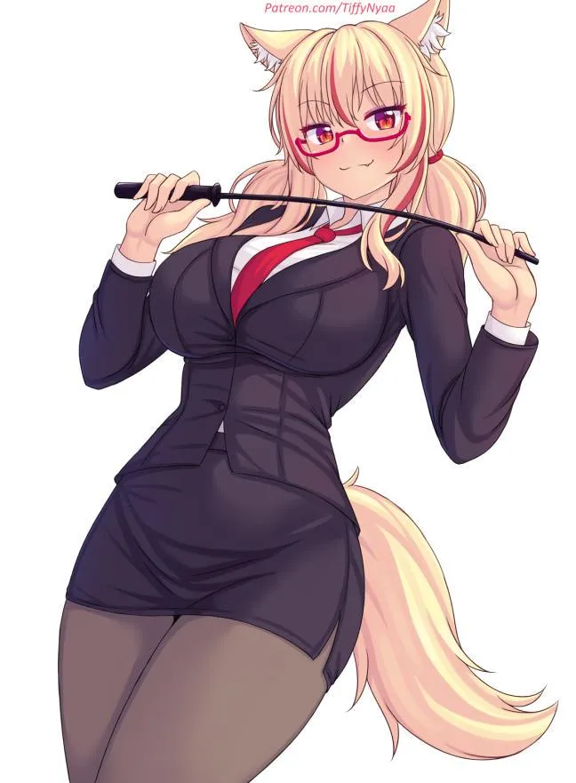 Boss is in the office! (Repost: fixed pixelation) posted by NooneKnowsImHentai
