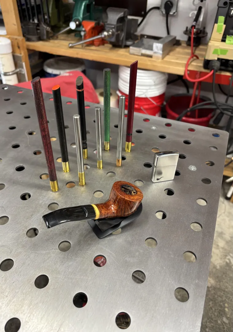 Bowl full of GL Pease Caravan and a few of my homemade tampers. Happy Friday. posted by No_not_that