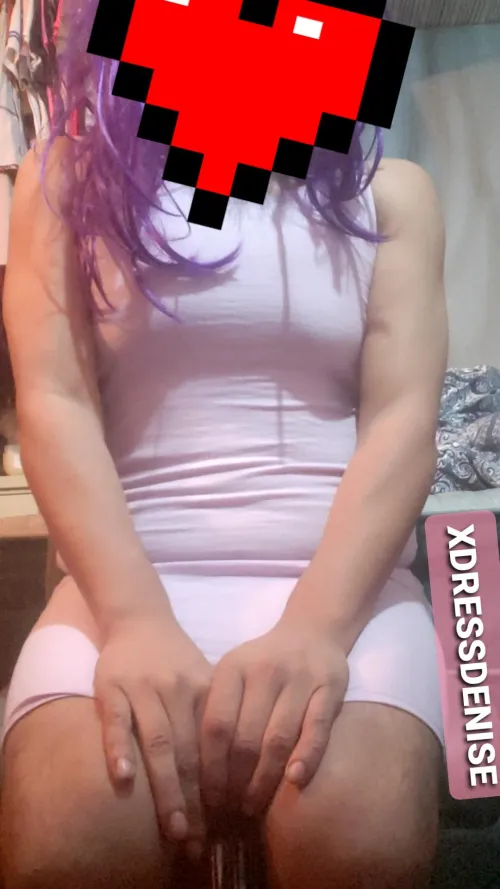 Boy on the outside, blushing sissy on the inside. Wearing her favorite thong to the grocery store — no one knows, but I feel so slutty and owned by xDGxCDx2