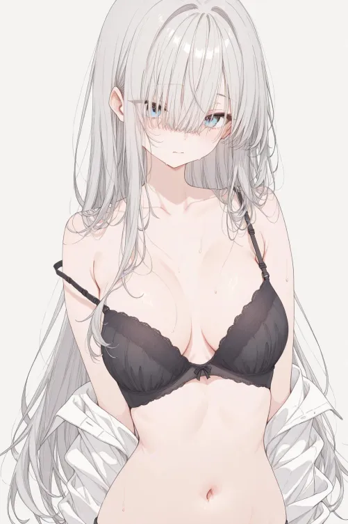 Boyfriend Shirt & Black Lace by WoolsonDaSheep