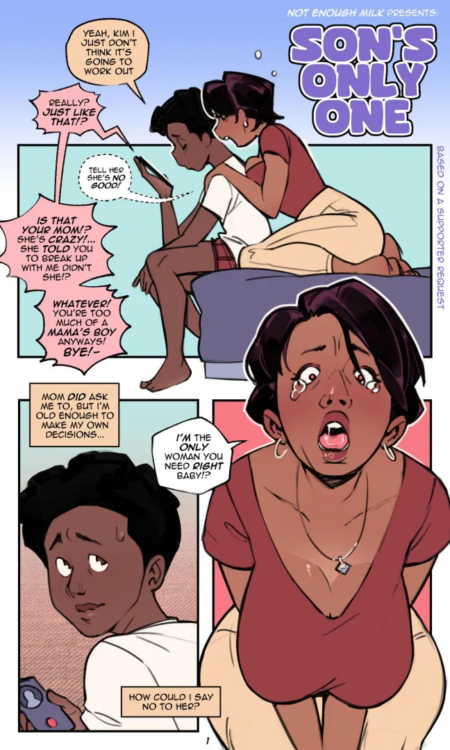 Boymom final boss (not enough milk) posted by ThiccSweatyDarkMommy