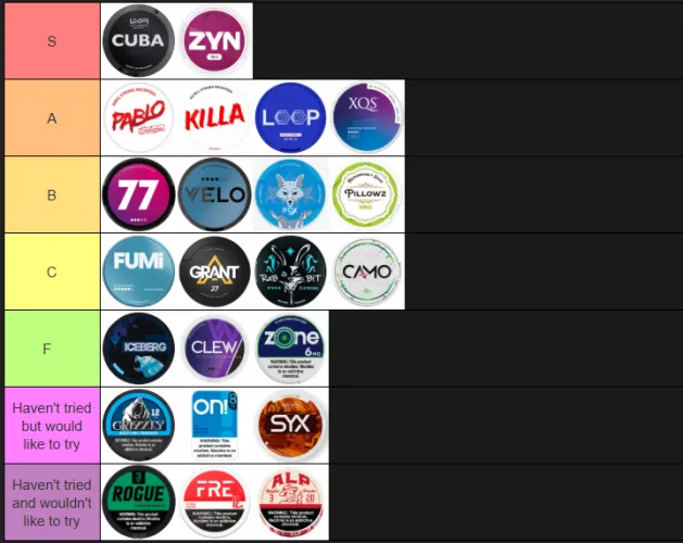 Brands Tierlist by EverythingIsTaken222