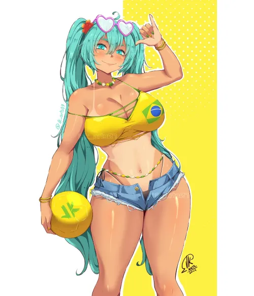 Brazilian Miku's beauty by Terran117