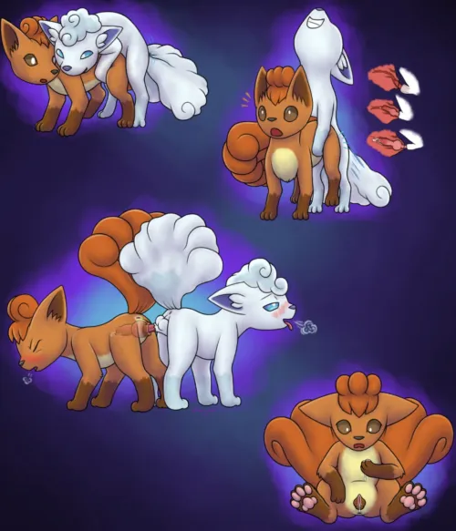 Breeding Vulpix [M/F] (dawnlux) by okayspookey
