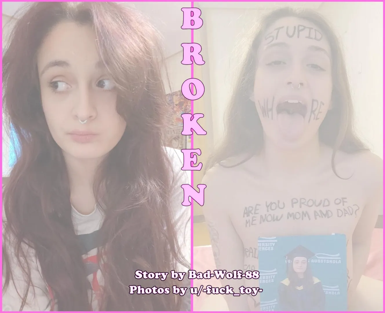 Broken Part 1 [contains non-consensual themes] posted by Bad-wolf-88